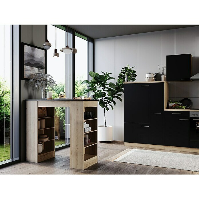 Respekta Merle Bartisch (L x B x H: 67 x 138 x 108 cm, Schwarz Matt) | BAUHAUS