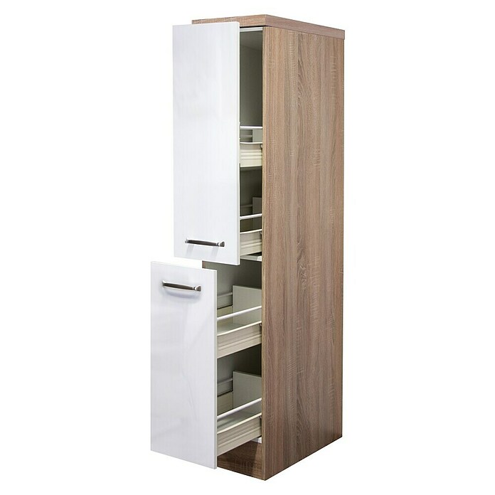Flex-Well Valero Demi-Apothekerschrank (57 x 60 x 162 cm, Weiß) | BAUHAUS