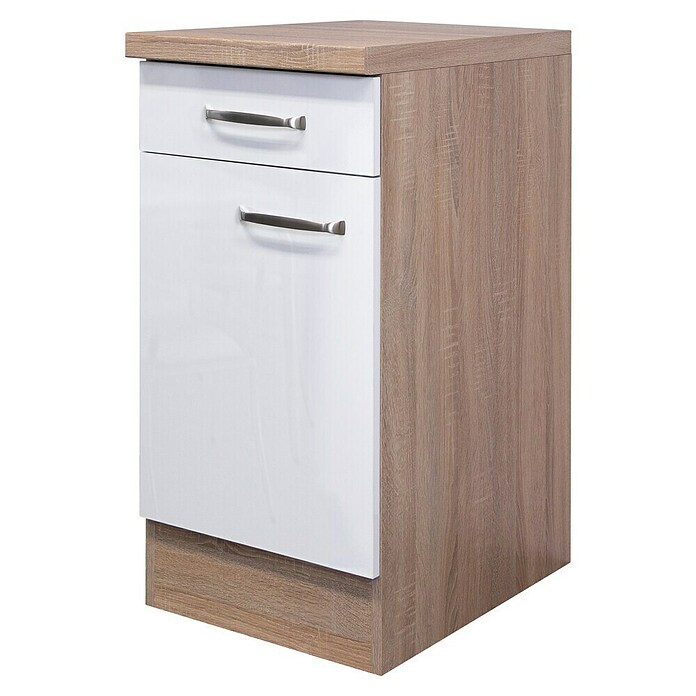 Flex-Well Valero Unterschrank (60 x 40 x 86 cm, Weiß) | BAUHAUS