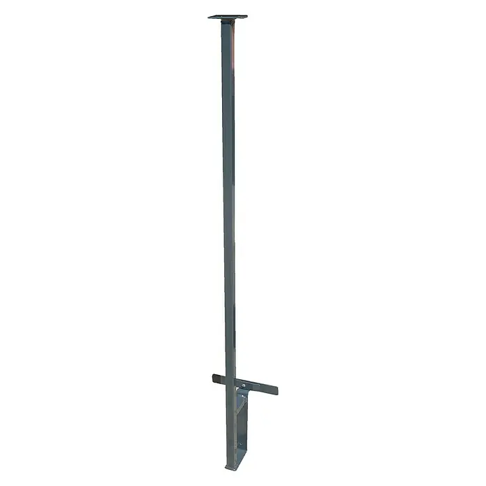 WMT Eindrehhalterung Universal - Anthrazit - Metallpfosten zur sicheren Montage von Schildern und Wegweisern im Außenbereich. Robust, wetterfest und einfach zu installieren.