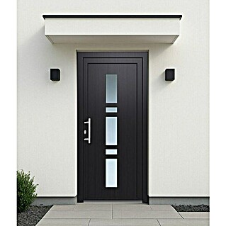 Panto Haustür Weser K 017 (110 x 210 cm, DIN Anschlag: Links, Anthrazit/Weiß)