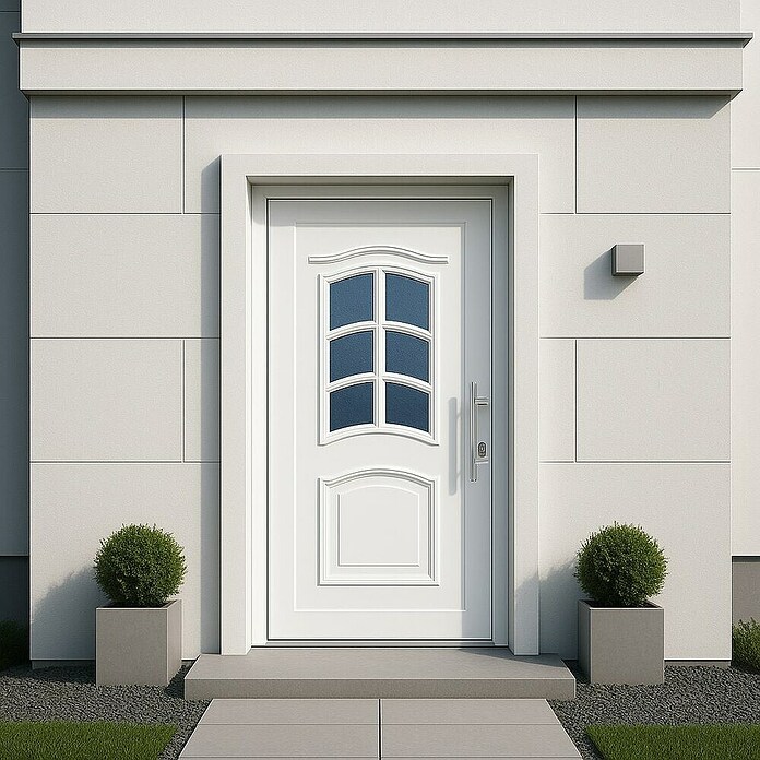 Panto Haustür Main K 003 (110 x 210 cm, DIN Anschlag: Rechts, Weiß) | BAUHAUS