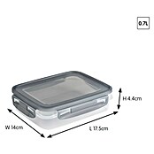 Sunware Gefrierdose Club Cuisine (0,7 l, L x B x H: 17,5 x 14 x 4,4 cm, Deckelfarbe: Grau) | BAUHAUS