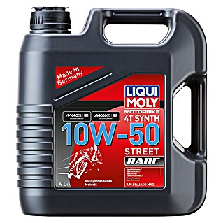 Liqui Moly Aceite para motor Motorbike 4T Synth 10W-50 Street Race (10W-50, 4 l)