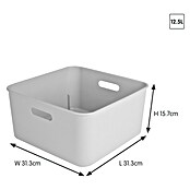 Sunware Sigma home Aufbewahrungsbox cube box (L x B x H: 31,3 x 31,3 x 15,7 cm, Kunststoff, Weiß, 12,5 l) | BAUHAUS