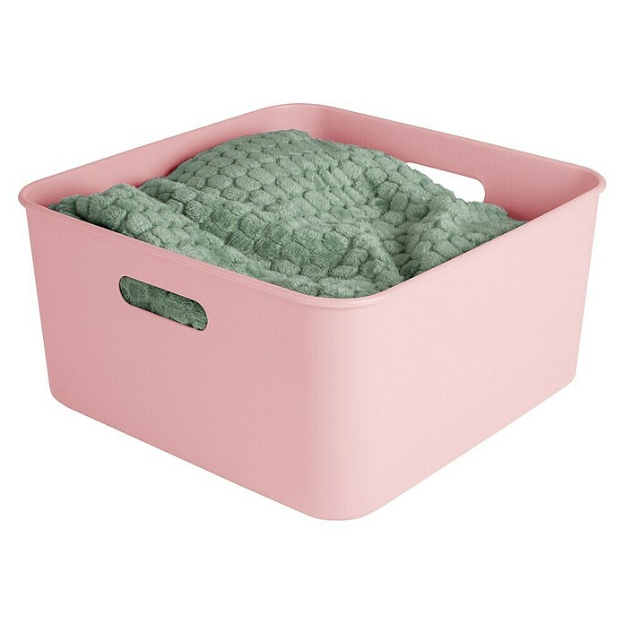 Sunware Sigma home Aufbewahrungsbox cube box (L x B x H: 31,3 x 31,3 x 15,7 cm, Kunststoff, Rosa, 12,5 l) | BAUHAUS