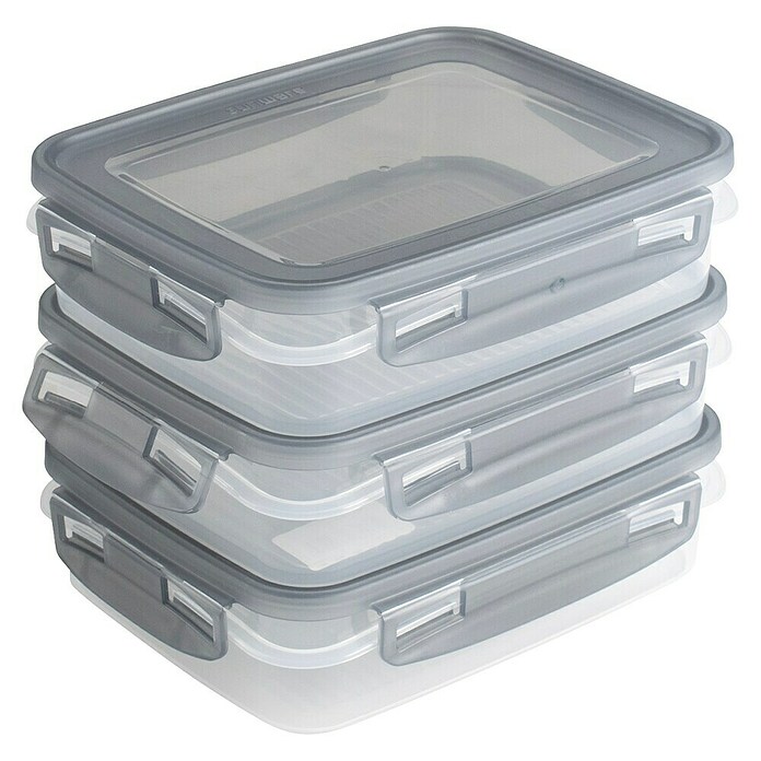 Sunware Gefrierdose Club Cuisine (0,7 l, L x B x H: 17,5 x 14 x 4,4 cm, Deckelfarbe: Grau) | BAUHAUS