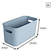 Sunware Sigma home Aufbewahrungsbox cube box (L x B x H: 31,3 x 16 x 16 cm, Kunststoff, Blau, 6 l) | BAUHAUS