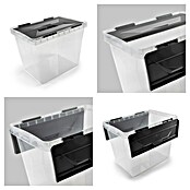 Sunware Aufbewahrungsbox Onyx (L x B x H: 42,4 x 28,1 x 31,3 cm, Kunststoff, Transparent) | BAUHAUS