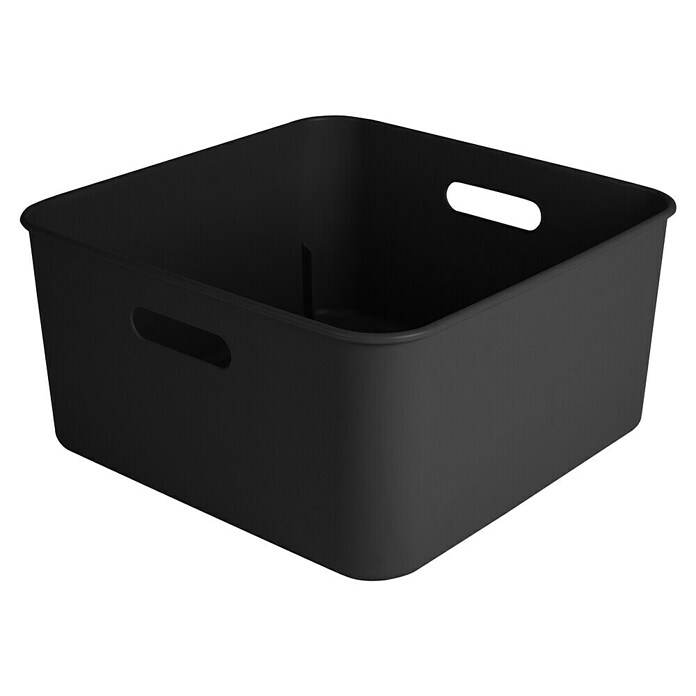 Sunware Sigma home Opbergbox cube box (l x b x h: 31,3 x 31,3 x 15,7 cm, Kunststof, Zwart, 12,5 l) | BAUHAUS