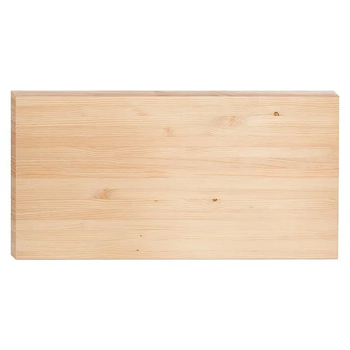 Astigarraga Encimera - Pino, 120 cm x 60 cm x 18 mm - Tablero rectangular de madera clara con veta visible. El tablero es liso y limpio, perfecto para diversos proyectos de artesanía y construcción.