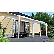 Terrassenüberdachung Light Edition (L x T: 700 x 300 cm, Polycarbonat, Verkehrsweiß, Klar)