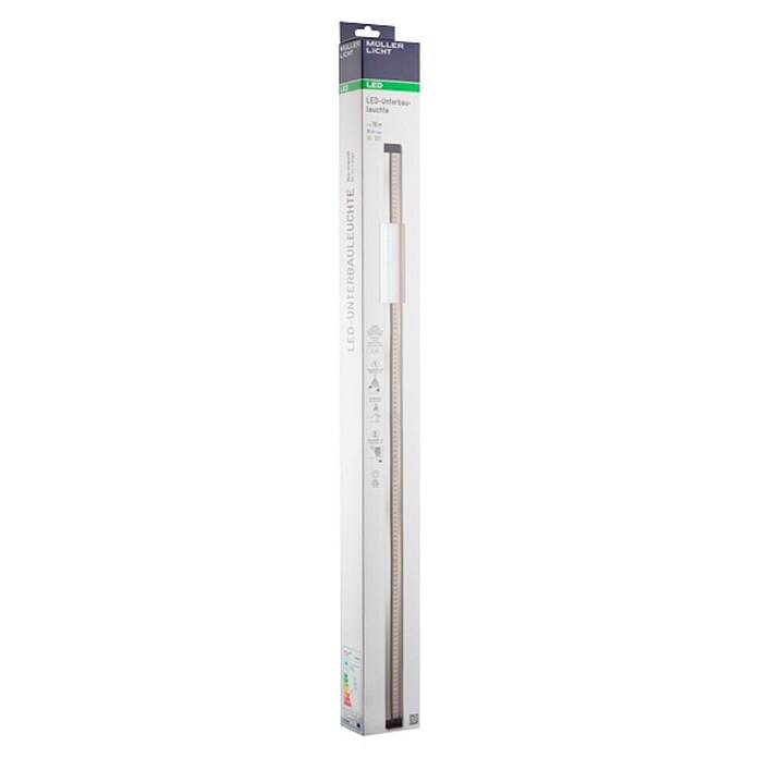 Müller-Licht LED-Unterbauleuchte Balic Sensor WW (11 W, Kabelanschluss, L x B x H: 80 x 2,9 x 1 cm, Silber)