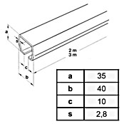 HBS Betz Laufschiene Typ 30 (300 cm, Traglast: 180 kg, Einsatzbereich: Stallungen)