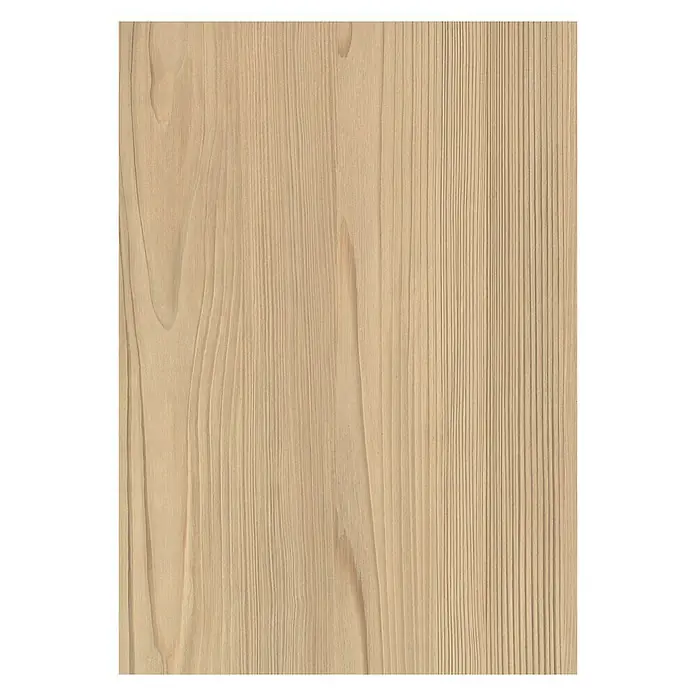 Optimum Schiebetür-Bau-Set - Lärche Natur, 180 x 250 cm - Nahaufnahme einer hellen Holzplatte mit feiner Maserung, ideal für Möbelbau und Innenausbau. Natürliche Optik und warme Ausstrahlung.