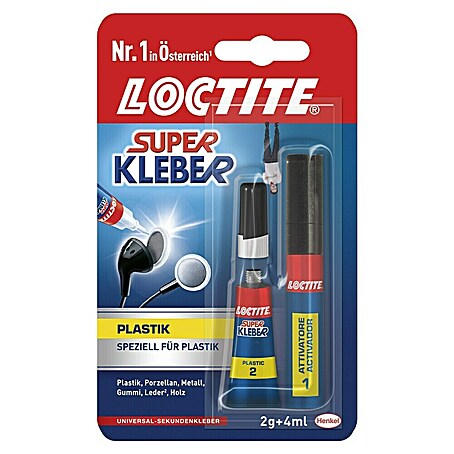 Loctite Sekundenkleber Kunststoff (Flüssig, Tube, 2 g)
