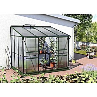 Vitavia Gewächshaus Osiris 5200 (Außenmaß inkl. Dachüberstand (B x T): 262,1 x 201 cm, 4 mm, Smaragd)