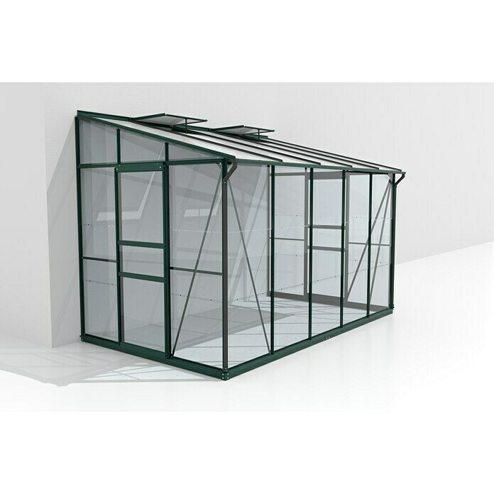 Vitavia Gewächshaus (2,01 x 3,24 x 2,21 m, Glasstärke: 3 mm, Smaragd)