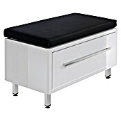 Camargue Flow Unterschrank Frame (40 x 80 x 44,4 cm, Weiß, Hochglanz)