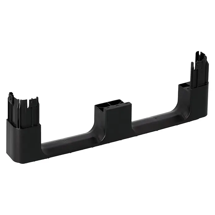 Surplus Systems Euronormboxen-Kufe - Passend für: Surplus Systems Euronormboxen, Stecken, 2 Stk. - Schwarze Kunststoffhalterung für elektronische Geräte, ideal zur Stabilisierung und Befestigung. Robuste Bauweise für zuverlässigen Halt.