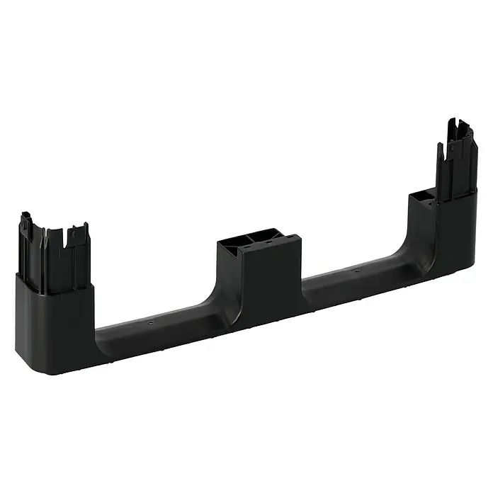 Surplus Systems Euronormboxen-Kufe - Passend für: Surplus Systems Euronormboxen, Stecken, 2 Stk. - Schwarze Kunststoffhalterung für elektronische Geräte, ideal zur Stabilisierung und Befestigung. Robuste Bauweise für zuverlässigen Halt.