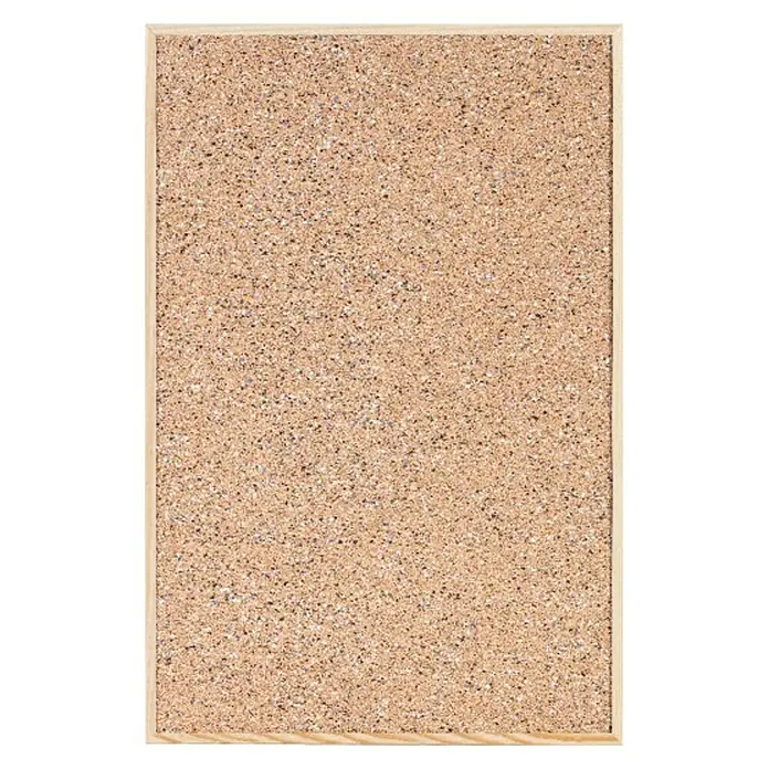 Corcho para notas Cork Inside - 60 x 1,6 cm, Materiales naturales, Marrón, aspecto de madera, Largo: 90 cm - Tablón de corcho con marco de madera clara, ideal para sujetar notas y fotos. Práctico y decorativo para la oficina o el hogar.