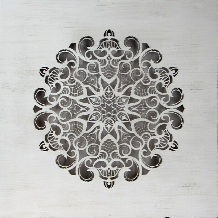 Cuadro de madera Mándala 124 (Mosaico, 40 x 40 cm)