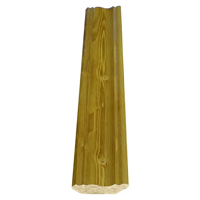 Cornisa teñida - 240 cm x 45 mm x 20 mm, Madera de abeto - Textura de madera con un hermoso veteado, perfecta para diseño de interiores rústico o proyectos de bricolaje. ¡Un punto focal para cada hogar!
