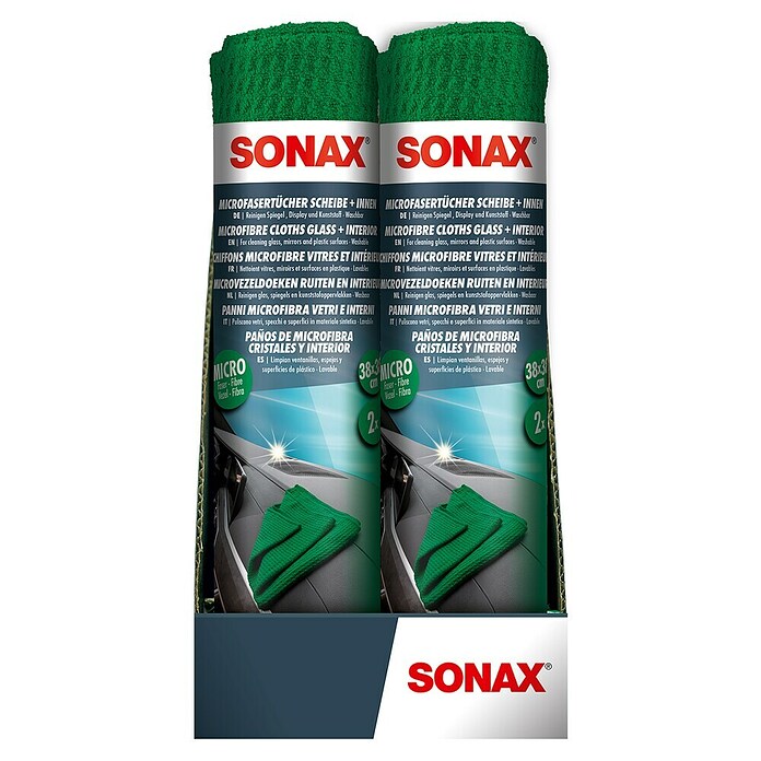Sonax Krpa iz mikrovlaken  (Do x Š: 38 x 38 cm, 2 kos) | 2750 - Reinigung, Pflege, Schmierung | BDDB - Autopflege | BDD - Autozubehör | BD - Autozubehör | B - Werkz/Masch/Maschzubeh/Auto | BAUHAUS