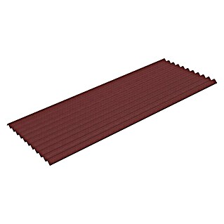 Gutta Bitumenwellplatte K11 (200 x 83 x 3,2 cm, Bitumen, Rot, Rund)