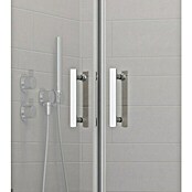 GEO Star Nischendusche GS1110 (100 x 200 cm, Beschichtet, Stärke: 6 mm, Chrom)
