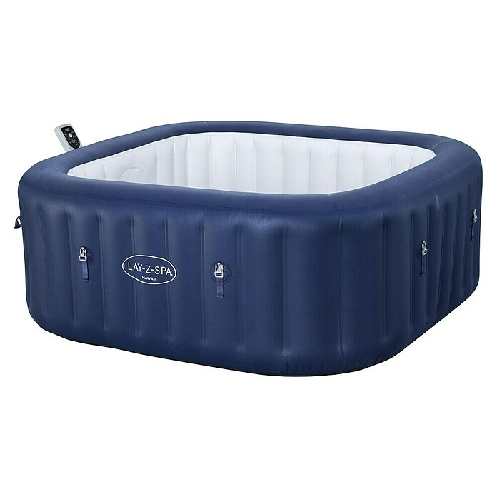 Bestway Lay-Z-Spa Mobilni hidromasažni bazen AirJet 6 Hawaii  (D x Š x V: 180 x 180 x 71 mm, Tamno plava, 840 l) | BAUHAUS