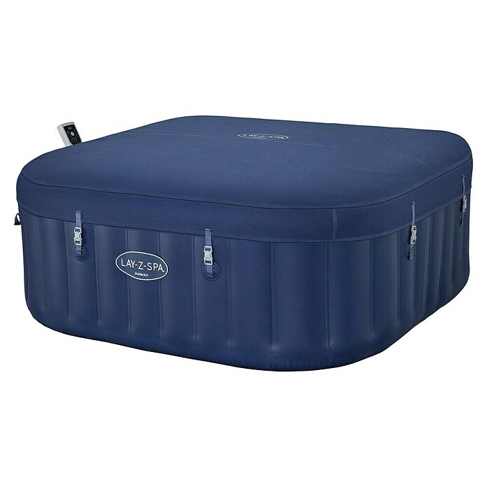 Bestway Lay-Z-Spa Mobilni hidromasažni bazen AirJet 6 Hawaii  (D x Š x V: 180 x 180 x 71 mm, Tamno plava, 840 l) | BAUHAUS