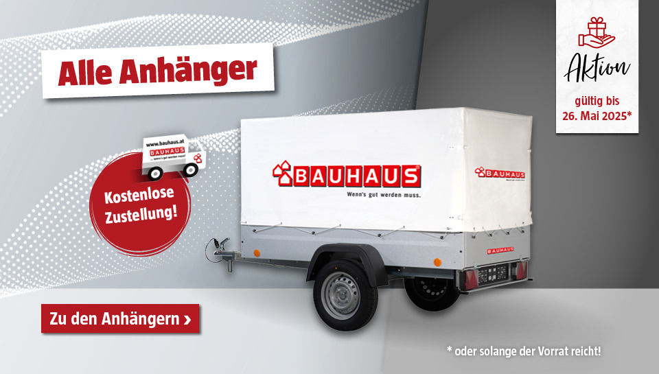 Anhänger versandkostenfrei in Aktion