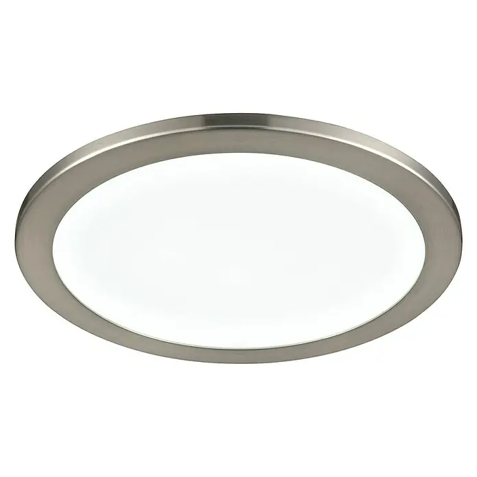 Tween Light LED-Panel Giro - 35 W, Silber, Weiß, Warmweiß, Durchmesser: 40 cm - Deckenleuchte mit gebürstetem Nickelrahmen und weißem Diffusor für eine gleichmäßige Ausleuchtung.