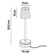Ferotehna Akumulatorska namizna svetilka Gillian  (3 W, Topla bela, Rdeča, IP54) | 3017 - Tischleuchte | CACJ - Tischleuchte | CAC - Indoorleuchten | CA - Beleuchtung | C - Elektro | BAUHAUS