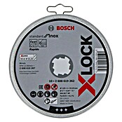 Bosch Professional X-Lock Trennscheibe X-Lock Standard for Inox (125 mm, Stärke Scheibe: 1 mm, 10 Stk., Geeignet für: Metall)