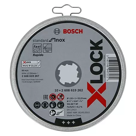 Bosch Professional X-Lock Trennscheibe Standard for Inox