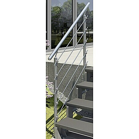 Dolle Prova Treppengeländer Gardentop Starterset IV (Passend für: Dolle Außentreppe Gardentop, 4 Stufen)