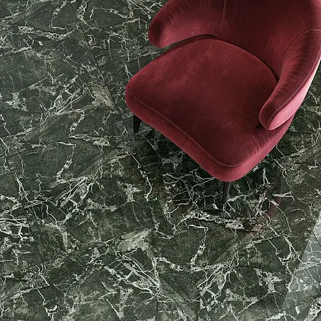Atlas Concorde Solution Marble Vison Feinsteinzeugfliese Verde Bosco