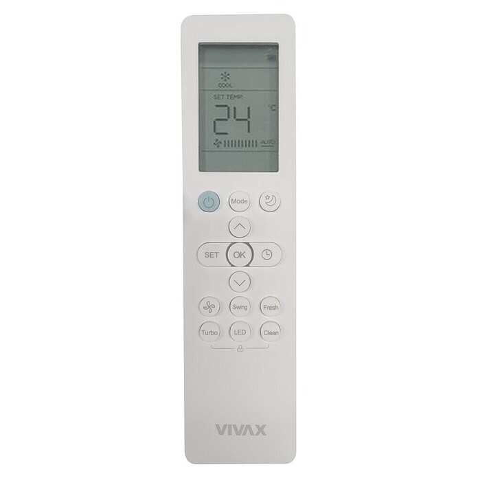 Vivax Inverterski klima-uređaj ACP-12CH35AERI+ R32  (Snaga hlađenja: 3.500 W, Snaga grijanja: 3.800 W, Boja: Bijela/Srebrna) | BAUHAUS