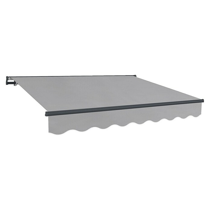 SmartSun Toldo de brazos articulados Dark Easy Lite (Gris piedra, Ancho: 4 m, Caída: 2,5 m) | BAUHAUS