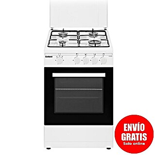 Corberó Cocina de gas CCSF45020BW (Zonas de cocción: 4 ud., Blanco)