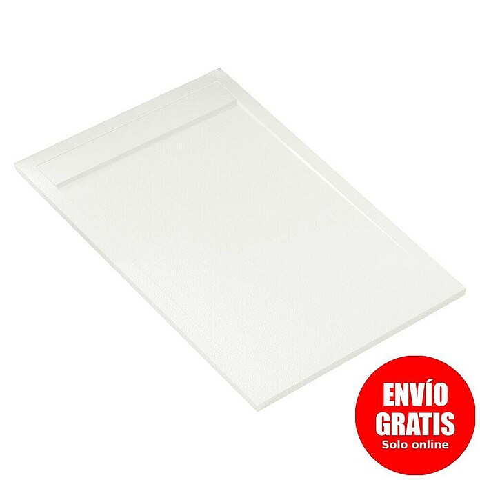 Plato de ducha aligerado Volga (L x An: 70 x 120 cm, Carga mineral, Blanco) | BAUHAUS