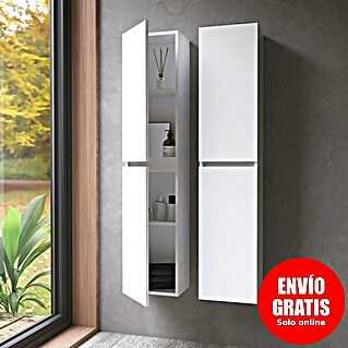 Armario colgante de baño Inter (An x Pr x Al: 30 x 24,6 x 140 cm, Blanco)