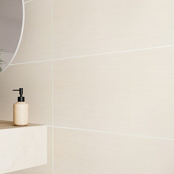 Wandfliese Genf New (30 x 60 cm, Weiß/Creme, Matt) | BAUHAUS