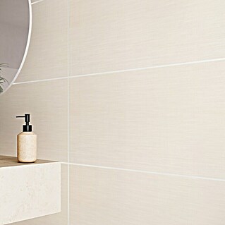 Wandfliese Genf New (30 x 60 cm, Weiß/Creme, Matt)