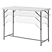 Mesa plegable (L x An: 120 x 60 cm, Blanco)