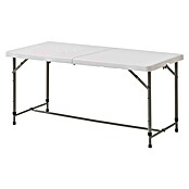 Mesa plegable (L x An: 120 x 60 cm, Blanco)