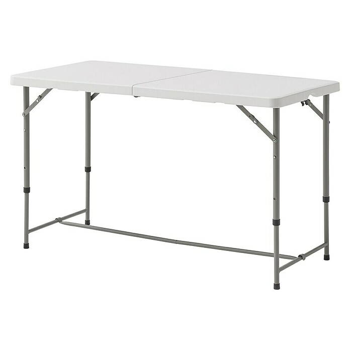 Mesa plegable (L x An: 120 x 60 cm, Blanco)